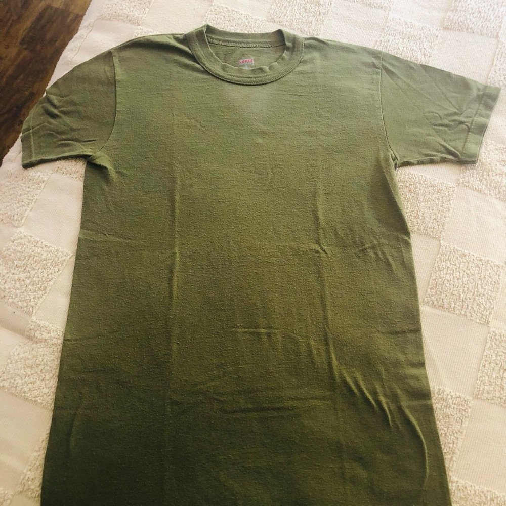 Soffe Olive Green Short Sleeve Crew T-Shirt